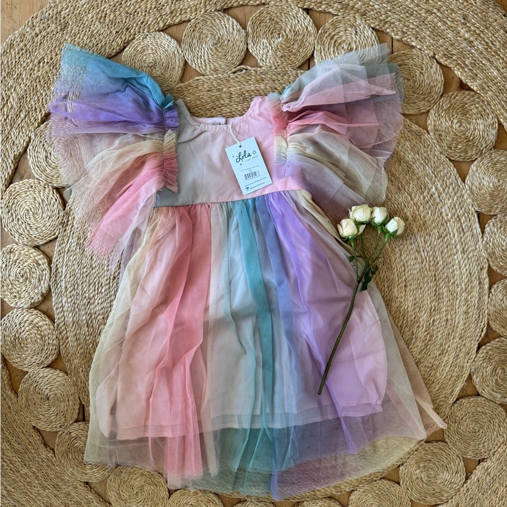 Rainbow Tulle Dress by Lola and the Boys